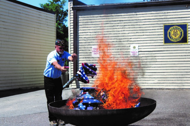 Flag Burning Ceremony